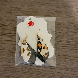 NWT Leather Earrings